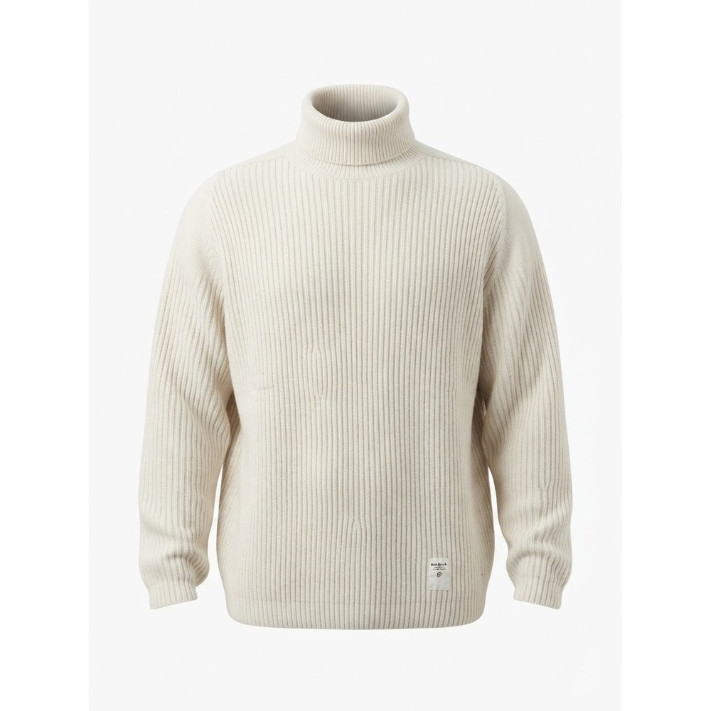 Polo Jeans RL VTG Cream Fisherman Old Money Preppy Turtle Neck Sweater sz XL